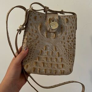 Brahmin Marley croc embossed leather